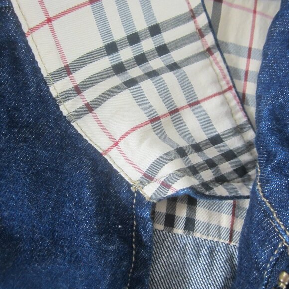 Burberry Blue Denim Bomber Jacket - Picture 8 of 14